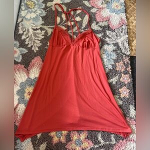 Secret Treasures Coral Red Tank Dress